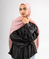 Organza Silk Hijab - Pink